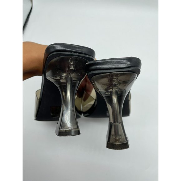 Superdown Jacey Heel Sandal in Black 8 Square Toe - Picture 4 of 9